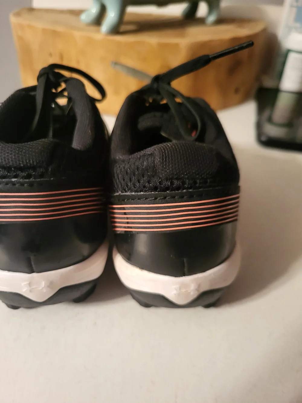 Girls Youth Under Armour Baseball Cleats 12 Black Pink